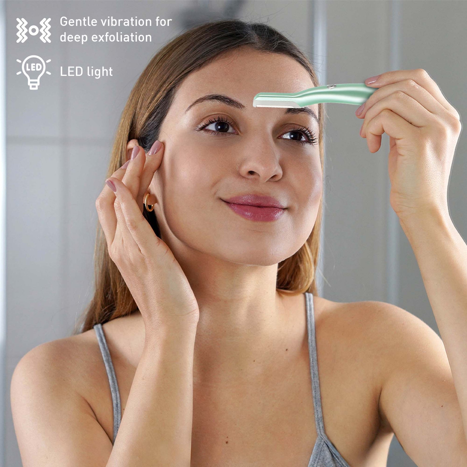 Smooth Radiance Bundle – Precision Dermaplaning Hair Remover Tool & Pursonic Painless Electric Shaver-1