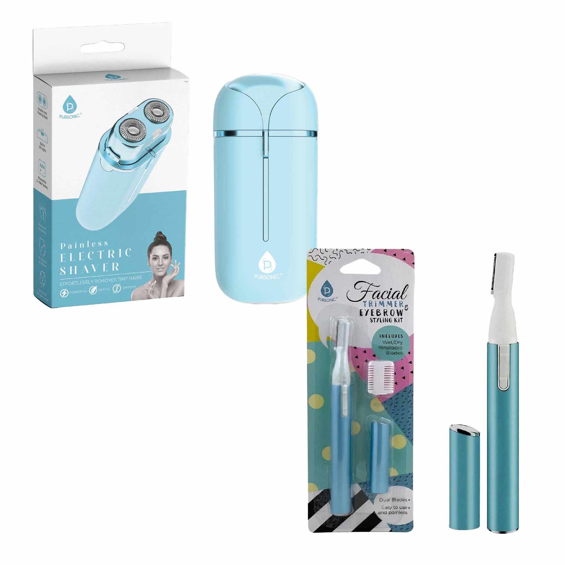 Pursonic Perfect Precision: Facial Trimming, Brow Styling, and Painless Shaving in One Kit.-0