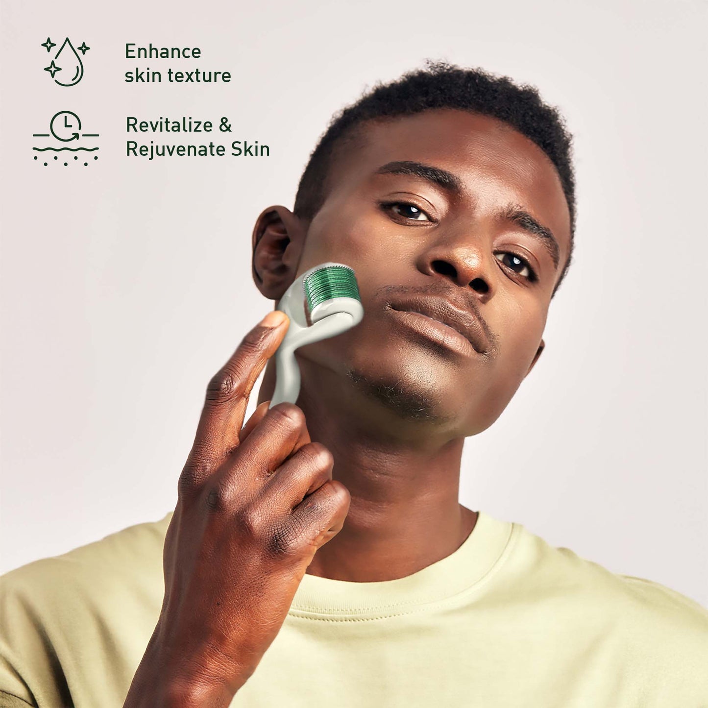 Radiance Boost Bundle: Derma Roller, Vitamin C Serum, Anti-Aging Eye Gel & Charcoal Mask – 4-Step Skincare Set for Youthful Glow-4