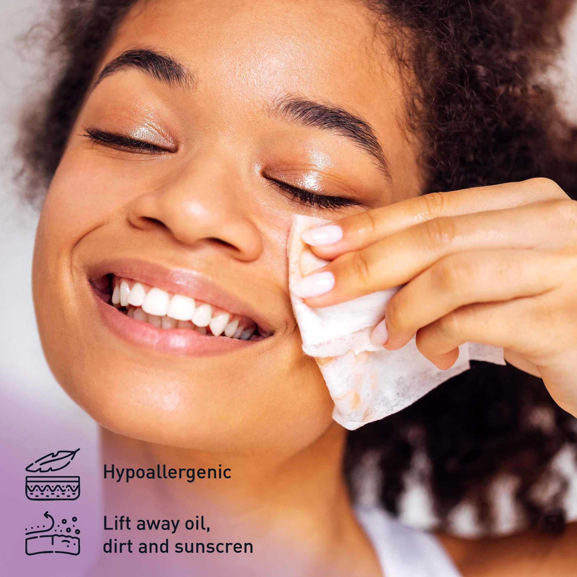 Radiant Beauty Bundle: Dual Sided Facial Cleansing Brush & Makeup Removal Wipes (12 Pack)-2