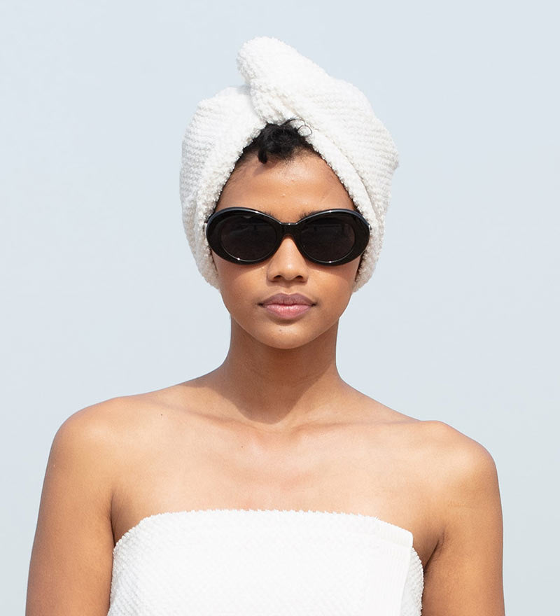 Cotton Hair Drying Towel Wrap-5